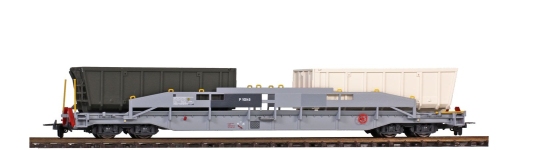 Bemo 2290199 - H0m - Containertragwagen mit Schlackmulden, RhB,Ep. VI
